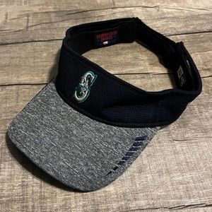 Seattle Mariners Visor Hat Men Navy Grey New Era Golf Sport Sun Strap-back Cap